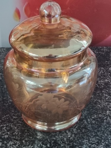 Marigold carnival glass bon - glass,
