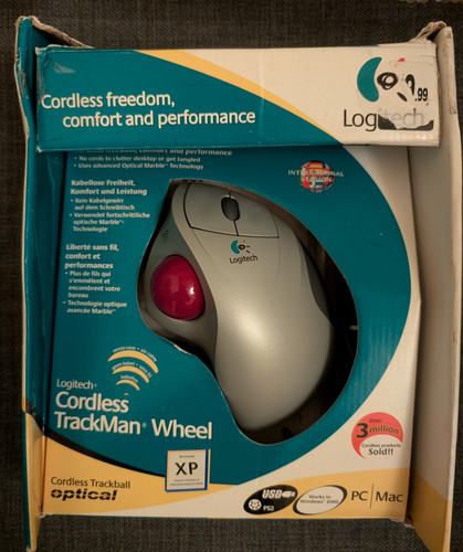 Logitech cordless trackman - cordless,