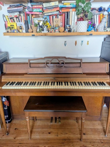Wurlitzer spinet piano and
