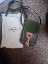 Fossil Green Leather Bobby