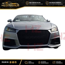 GLOSS BLACK FRONT BUMPER GRILL GRILLE BADGELESS 2016 AUDI TT TTS MK3 TTRS LOOK