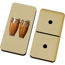 'Conga Drums' Domino Set & Box