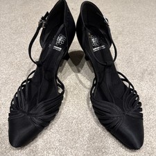 Supadance black Satin closed