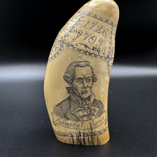 Vintage scrimshaw resin repro - vintage,