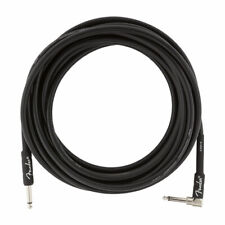 Fender Professional Series Guitar/Instrument Cable (Black, 18.6 ft, Straight/Ri…