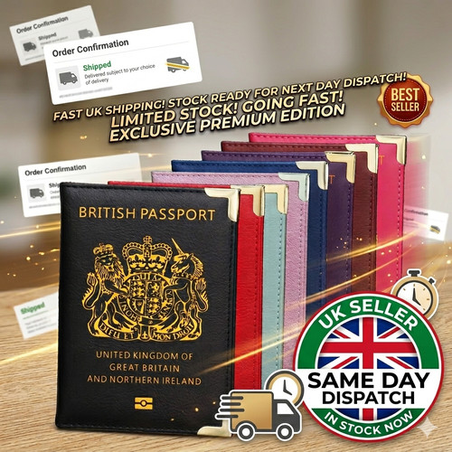 British passport cover - passport, travel
