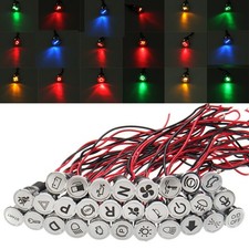 10mm 12V-36V Symbol LED Dash