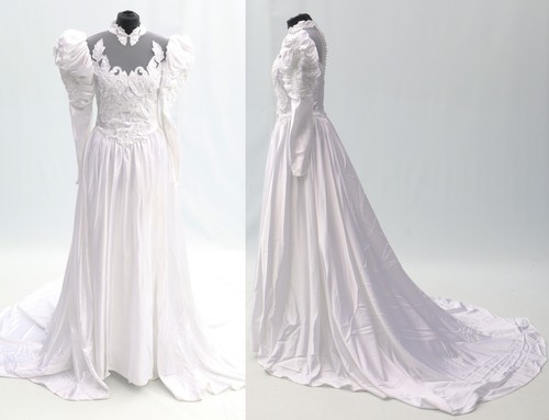 Vintage 80s wedding dress - vintage,