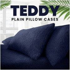 Teddy Bear Fleece Duvet Cover Quilt Soft Cosy Bedding Set & Pillowcases All size