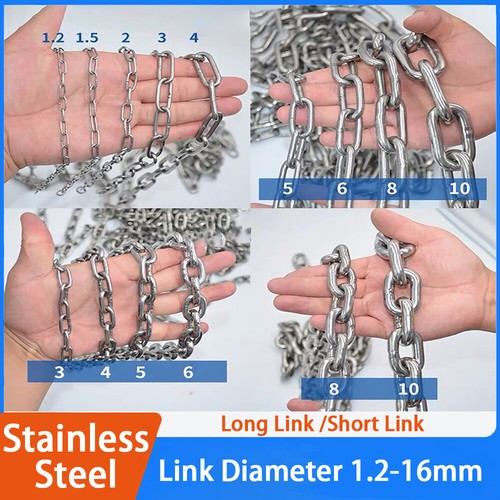 Stainless steel chain - stainless, heavy