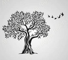 BIG OAK TREE & BIRDS Reusable