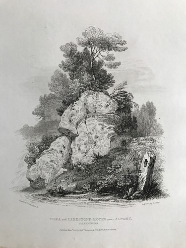 1822 antique print tufa - 1822,