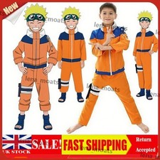 Kids Anime Naruto Shippuden Uzumaki Naruto Cosplay Costume Boys Halloween Suit