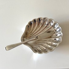 Vintage silver shell butter