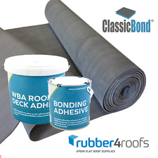 1.2mm Rubber Roofing Kit EPDM Flat Roofs, Mid-Range Membrane & Glue Rubber4Roofs