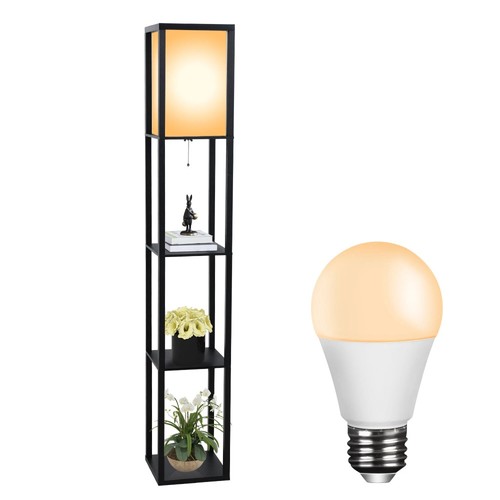 Wooden floor lamp - wooden,