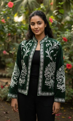 Beautiful hand embroidered - hand,