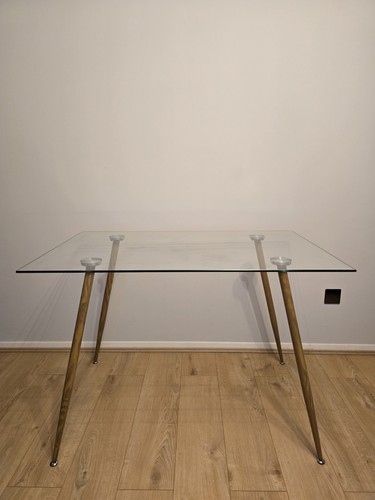 Glass office desk modern - desk, (modern