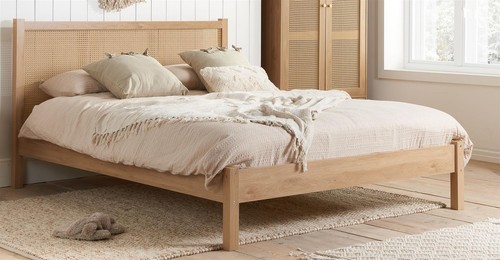 Oak colour rattan wood wooden - rattan,
