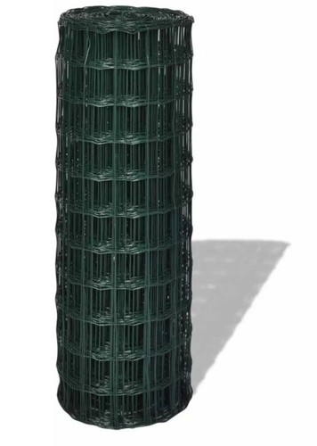 Green pvc coated euro fence - green,