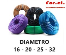 TUBO CORRUGATO FLESSIBILE  PER IMPIANTI ELETTRICI MATASSA DA 10/25/50/100 MT