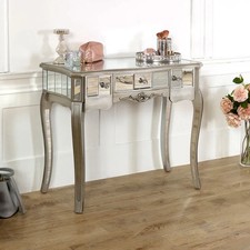 Silver Mirrored Console