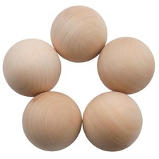 5PCS 2 Inch Wooden Balls