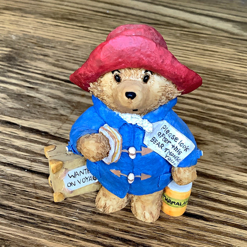 Paddington bear resin figurine - bear,