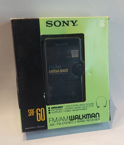 1990s sony walkman srf am - sony, srf-60