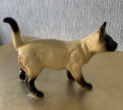 Pottery cat siamese - pottery,