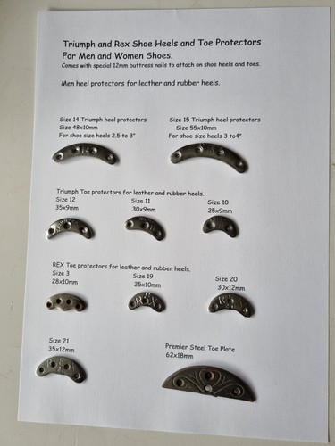 Metal heel protectors toe sole - protectors,