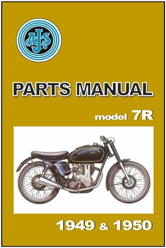 Ajs parts manual 1949 - 7r, &