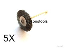 5 PCS CARBON STEEL WIRE BRUSHES COMPATIBLE WITH DREMEL ,FOREDOM  MULTI TOOL