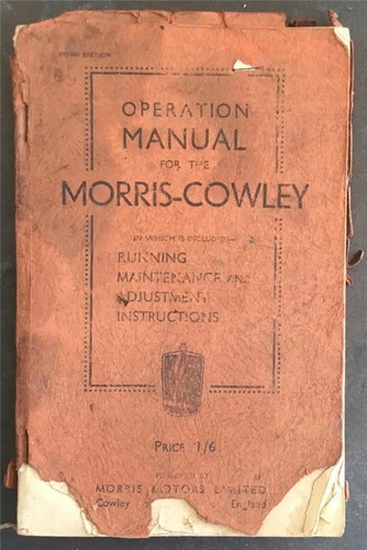 Morris cowley car operation - morris,