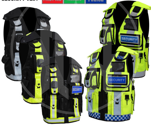 Viz security vest tactical - hi,