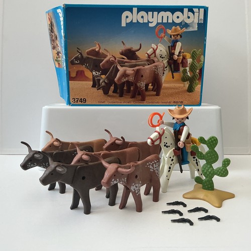 Playmobil 3749 longhorn - playmobil, cattle