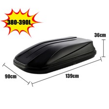 139*90cm Car Roof Top Box Gloss Black Heavy Duty Roof Storage Box Waterproof