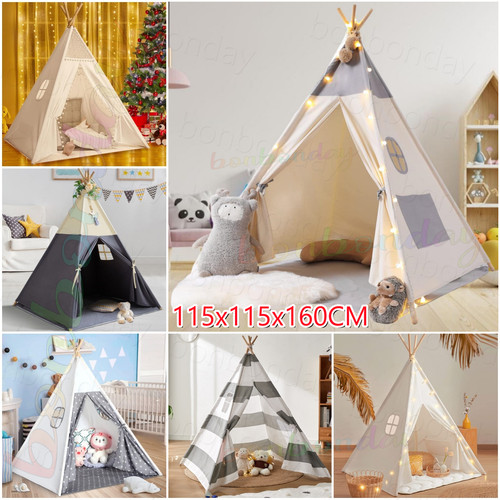 160cm large canvas kids teepee - large,