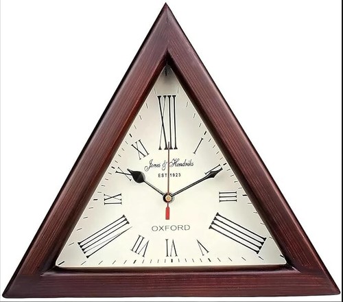 Triangle wall clock - wall,