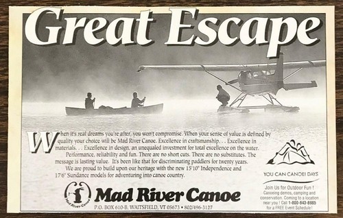 1991 mad river canoe - river,