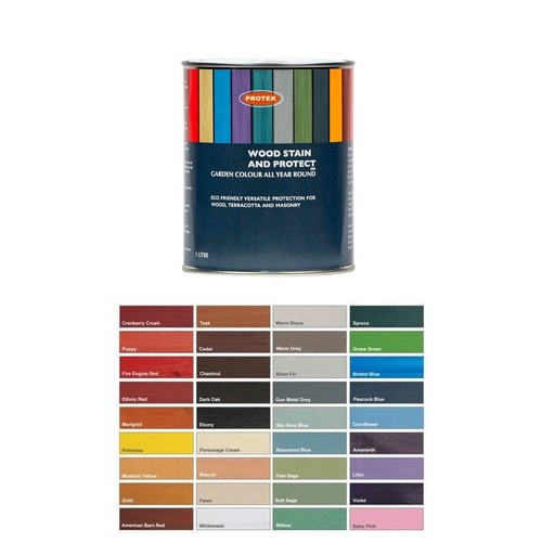 Protek 5l wood stain - 1l, 2.5l