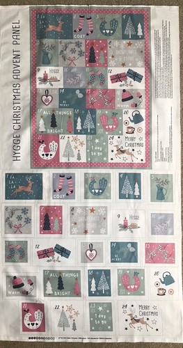 Advent calendar fabric panel - calendar,