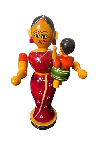 Hand painted indian wooden - hand,