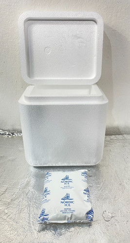 Insulated styrofoam cooler - styrofoam, w/