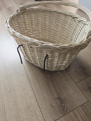 Wicker bicycle basket - wicker,