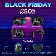 Mars Hydro 4'' 6'' Inline Fan Carbon Filter Extraction Fan Kits for Grow Tent