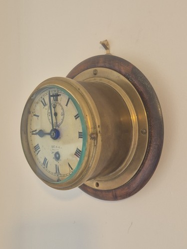 Vintage brass cased - brass-cased, marine