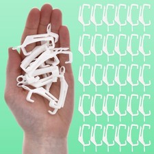 Curtain Glider Hooks 30Pc Runner Hanger Fits Drape Extra Valance Lux Rail Track