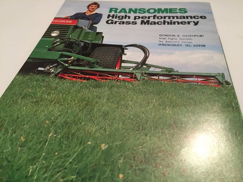 Ransomes grass machinery - grass,
