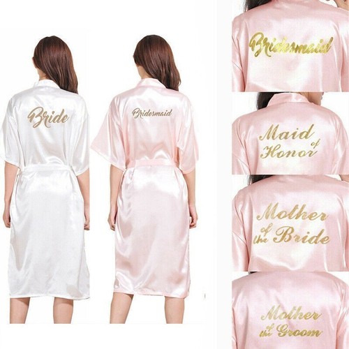 Satin robe wedding bride - wedding,